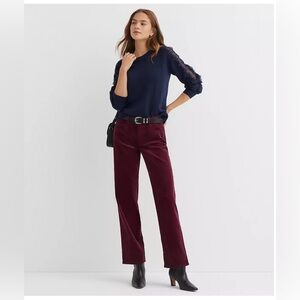 LOFT NWT Relaxed Straight Brushed Corduroys size 26/2